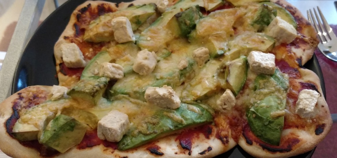 Homemade sourdough pizza